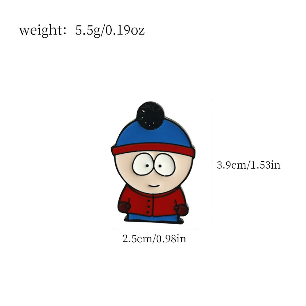 7 قطعة/المجموعة الكرتون التلفزيون فيلم كارتمان الشكل شارات التلبيب دبابيس لحقائب الظهر لطيف شارة الملابس مجوهرات الملابس والاكسسوارات