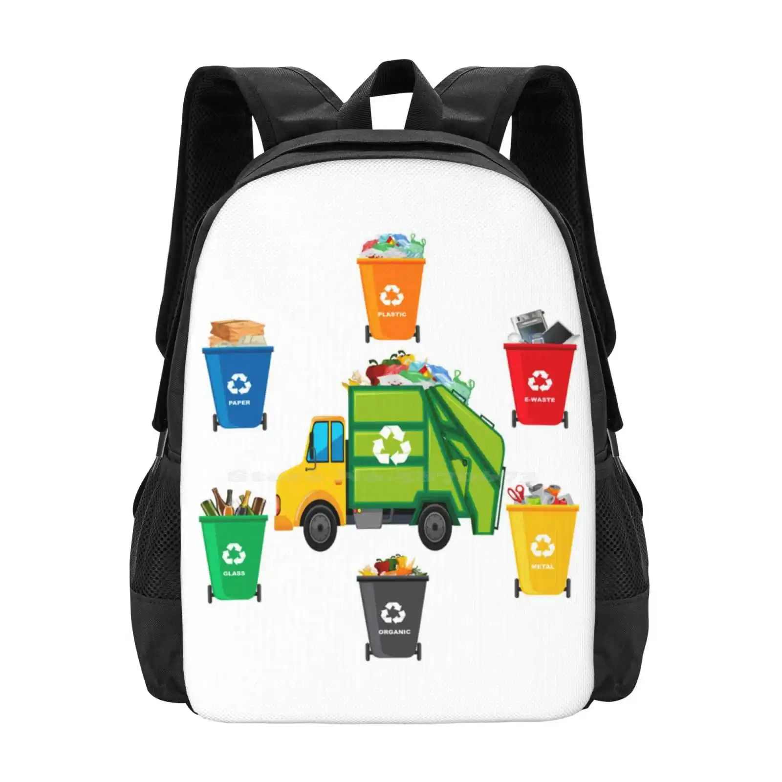 Trash Bins Garbage Trucks Birthday Boy Toddler Recycling Hot Sale Schoolbag Backpack Fashion Bags Trash Recycling Garbage Truck