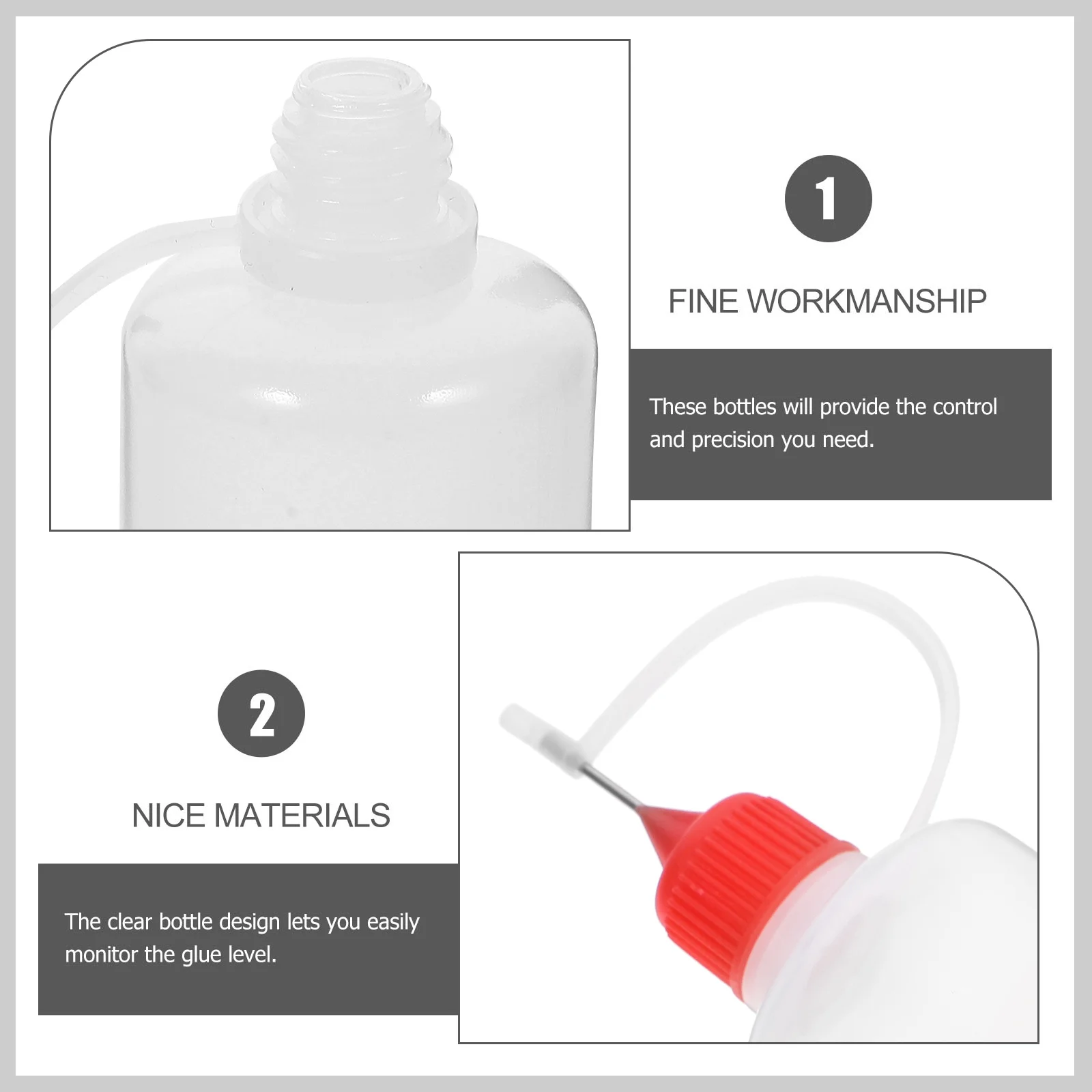 

Droppers Glue Water Bottling Aplicador De Aceite Dispenser for Crafts Needle Bottle