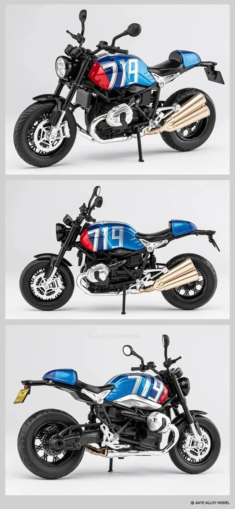 1:12 R Nine T Kawasaki KX450 Motorrad Modell Spielzeugauto Stoßdämpfung Rad Lenkmotor Modelle Spielzeug Beste Geschenke für Jungen – Detail 10