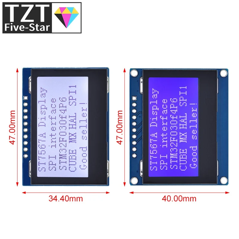 12864 SPI LCD Module 128X64 SPI ST7567A COG Graphic Display Screen Board LCM Panel 128x64 Dot Matrix Screen for Arduino