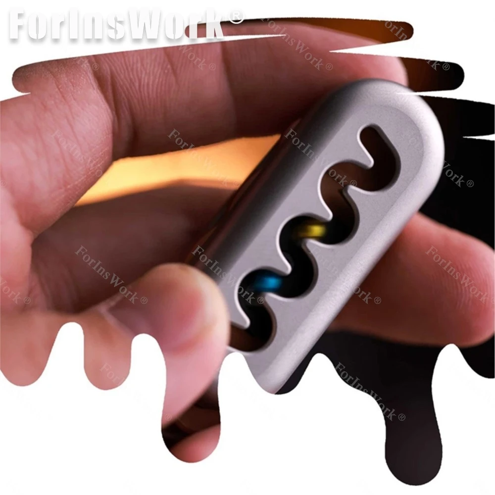 ROGUE&OS Hambuger 마그네틱 푸시 슬라이더 EDC 감압 장난감 Figete 장난감 마그네틱 장난감 데스크 장난감