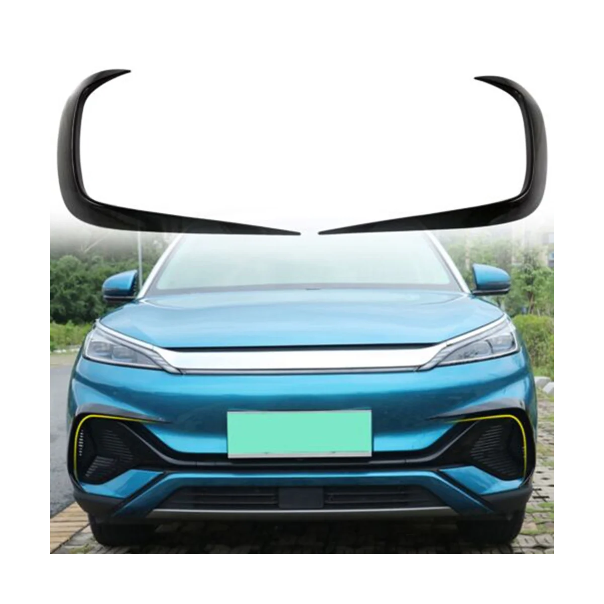 Front Grille Side Molded Cover Decorative Sticker Suitable for Byd Atto 3 Yuan Plus 2022