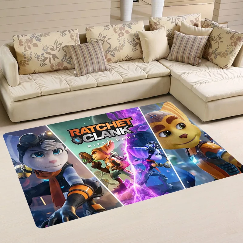 

Rugs R-Ratchet Game Clank Floor Mat Carpet Entrance of House Carpets Home Balcony Living Room Kitchen Rug Foot Doormat Door Mats