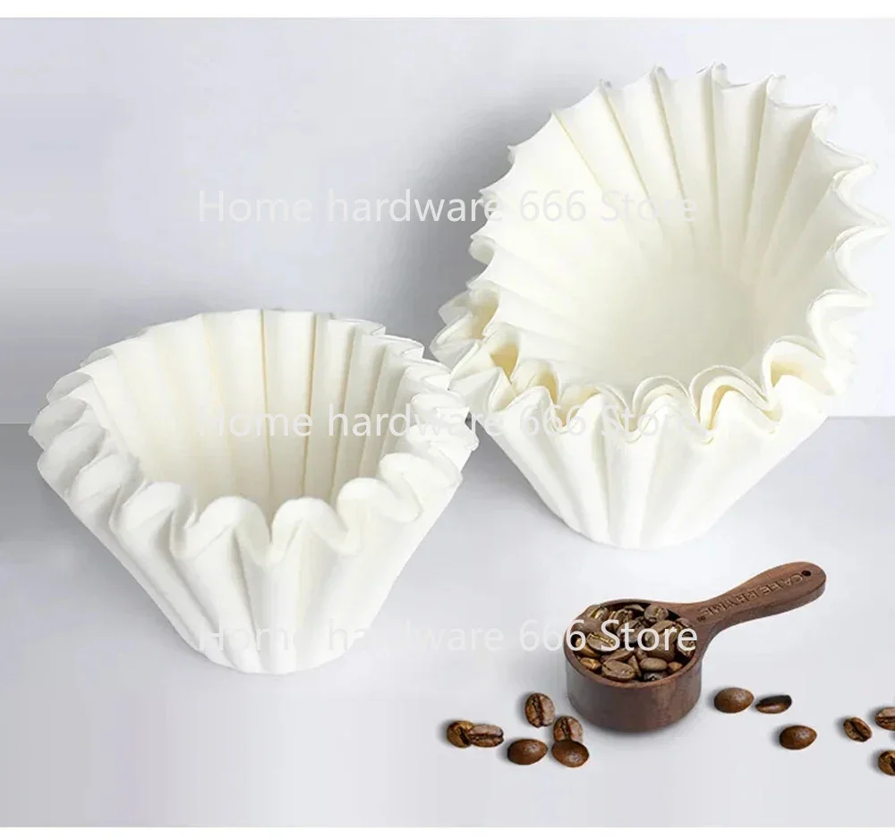 Coffee Filter Corrugated Cake Cup Filter Paper Origami  Cup 155/185 Bleached Drip Type Hand-Made Coffee