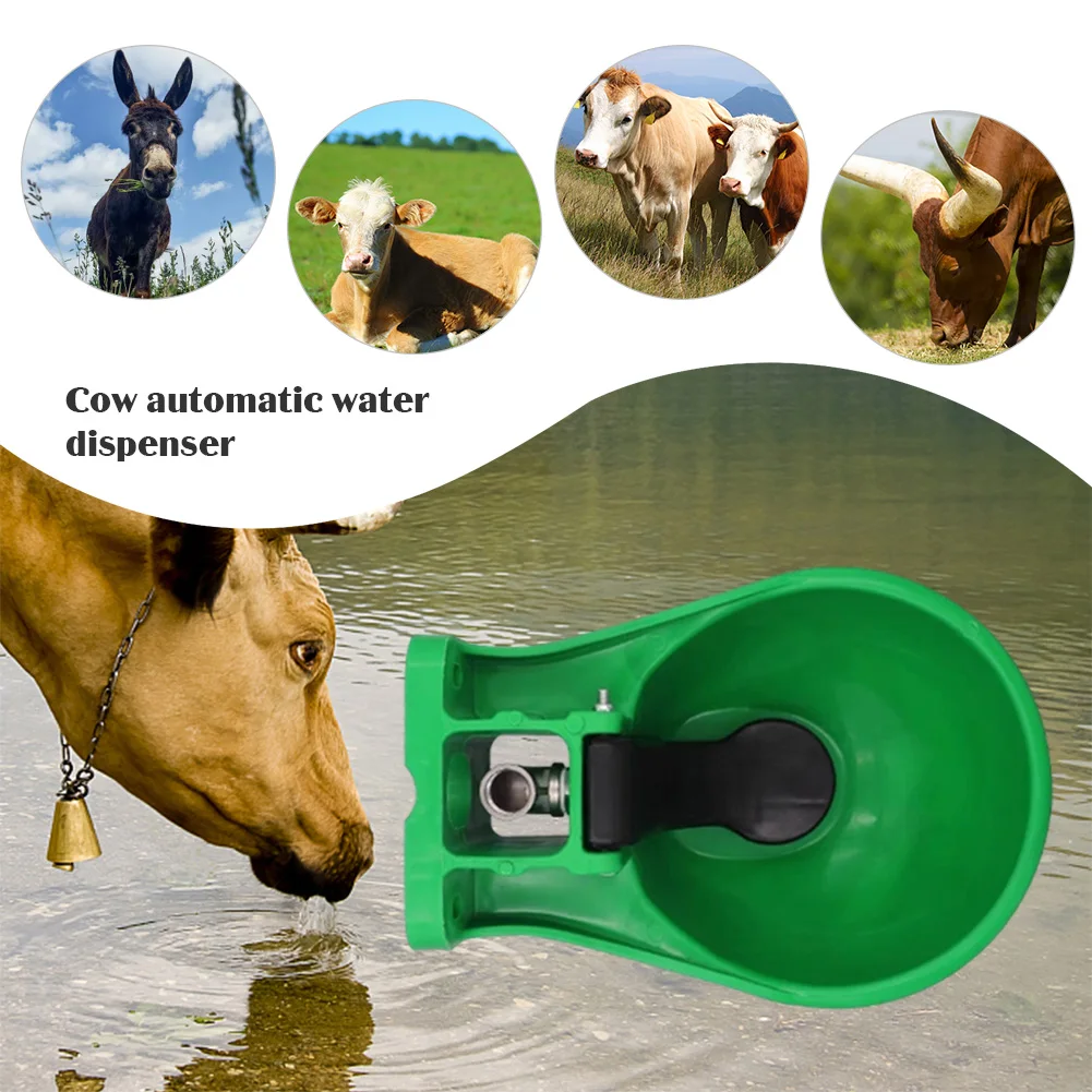 1-5PCS Automatic Cattle Drinker Sheep Water Bowl With Valve Plastic Drinking Bowl Cow Water Tank Farm Equipment Livestock Tool