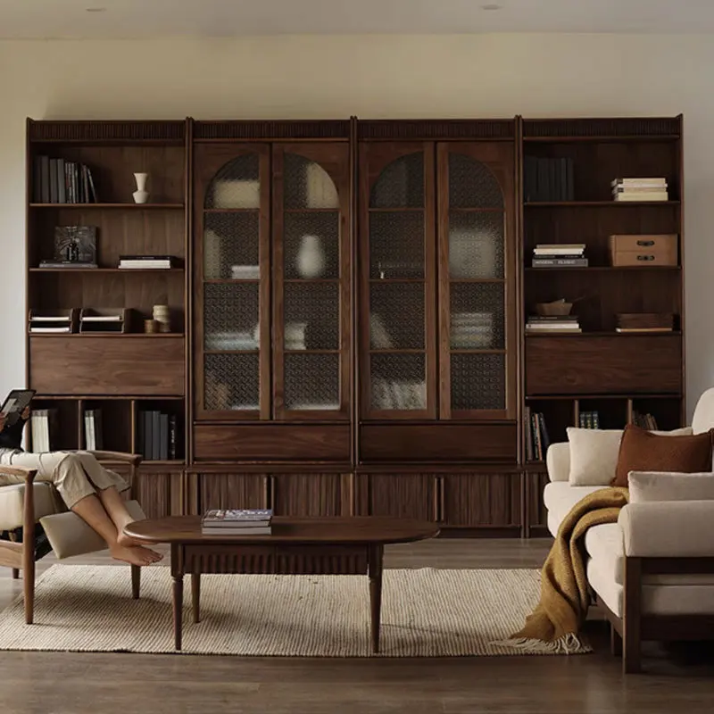 

North America, Black Walnut, Combination, Bookcase, Living Room, Display