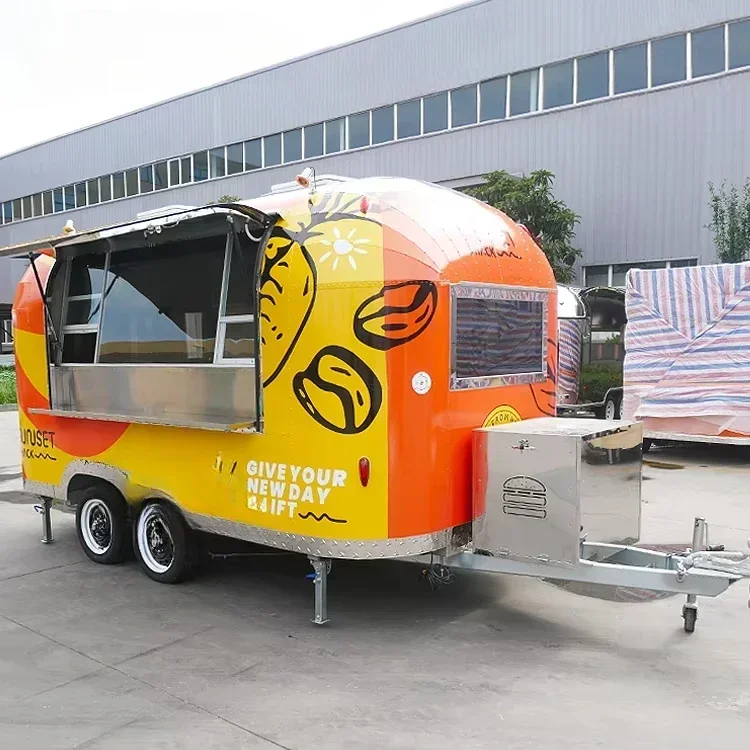 Customized Wholesale Price Cater Mobile Food Trucks For Sale Concession Food Truck Trailer Hot Dog Cart Mobile Event Traile