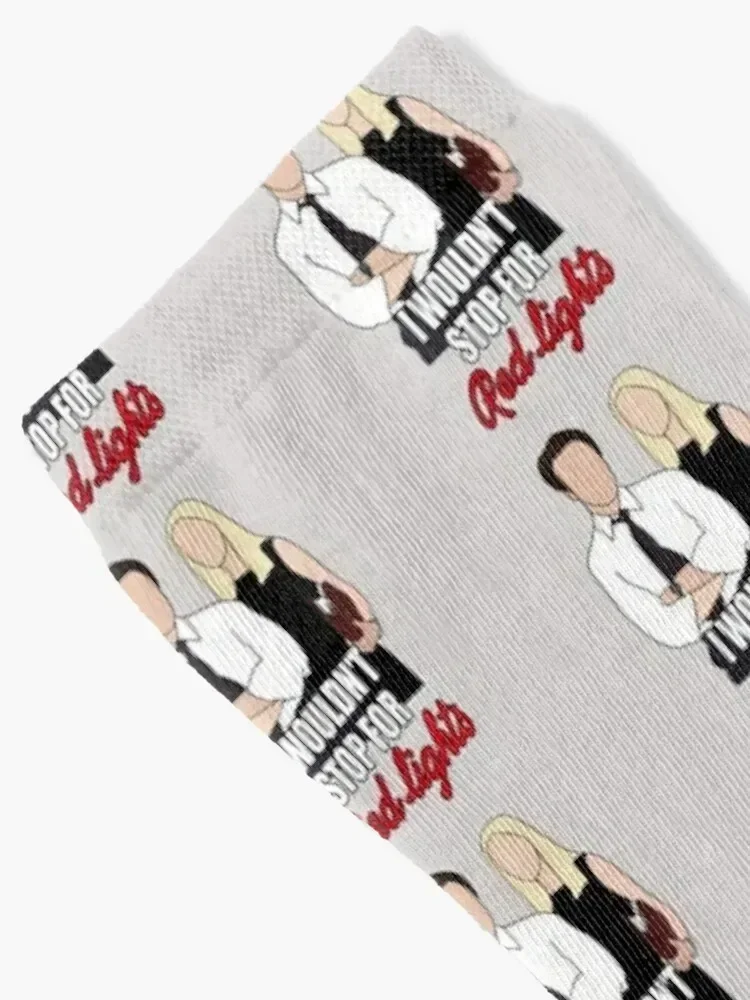 Red lights Socks hiphop funny gifts sports and leisure New year's Men Socks Luxury Brand Women's