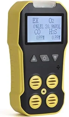 USA NIST Calibrated 4 Gas Monitor by Forensics O2, CO, H2S, LEL  USB Recharge