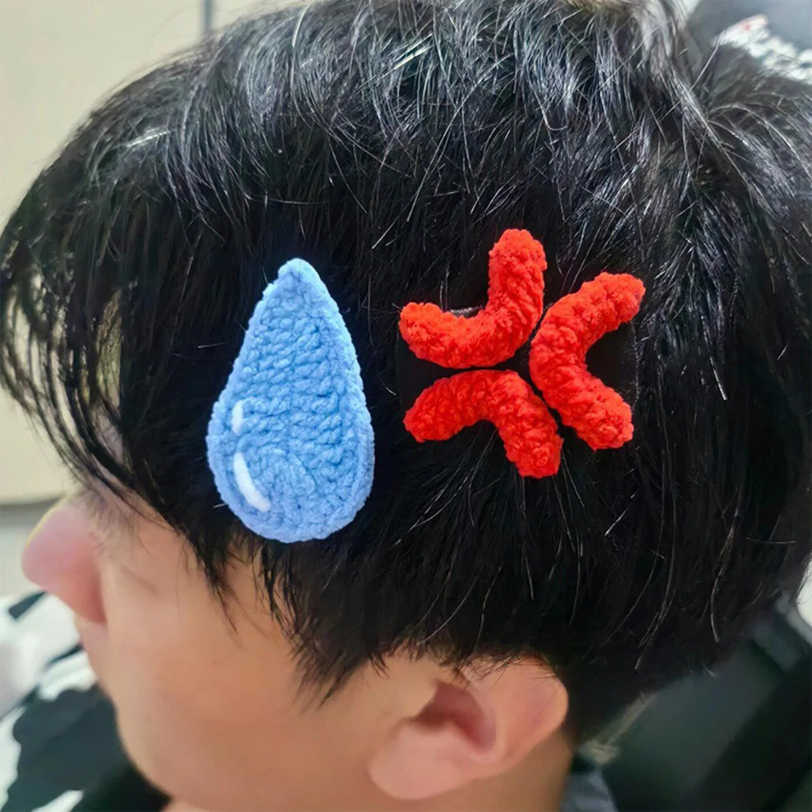 Creative Crochet Hair Clip For Girls Hand Woven Yarn Barrettes Women's Cartoon Funny Duckbill Clip Hair Accessories Hairpin image 3