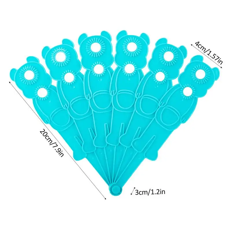 Manual Blowing Bubble Fan Children's Folding Blowing Bubble Fan Bear Appearance Bubble Making Toy For Courtyard Garden Park Lawn