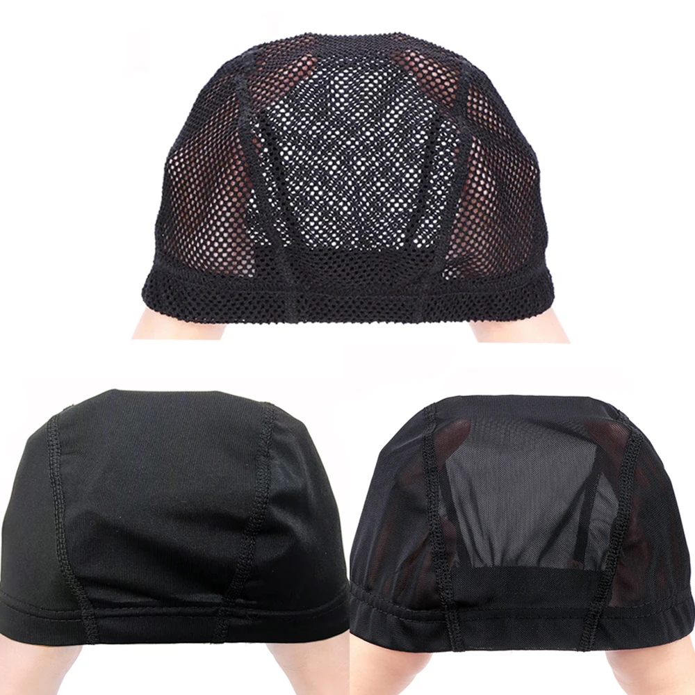 

Elastic glueless wig caps for wig making Easier Sew In Hair Stretchable Weaving Cap Glueless Hair Net Wig Liner