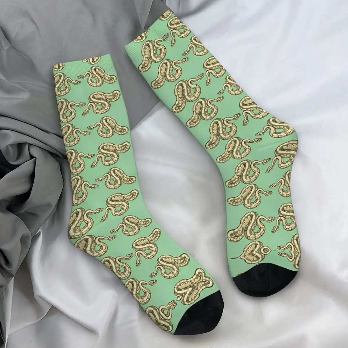 Men's Socks Ball Python Morph Snake Stockings Autumn Harajuku Comfortable Socks Pattern Outdoor Non Skid Socks