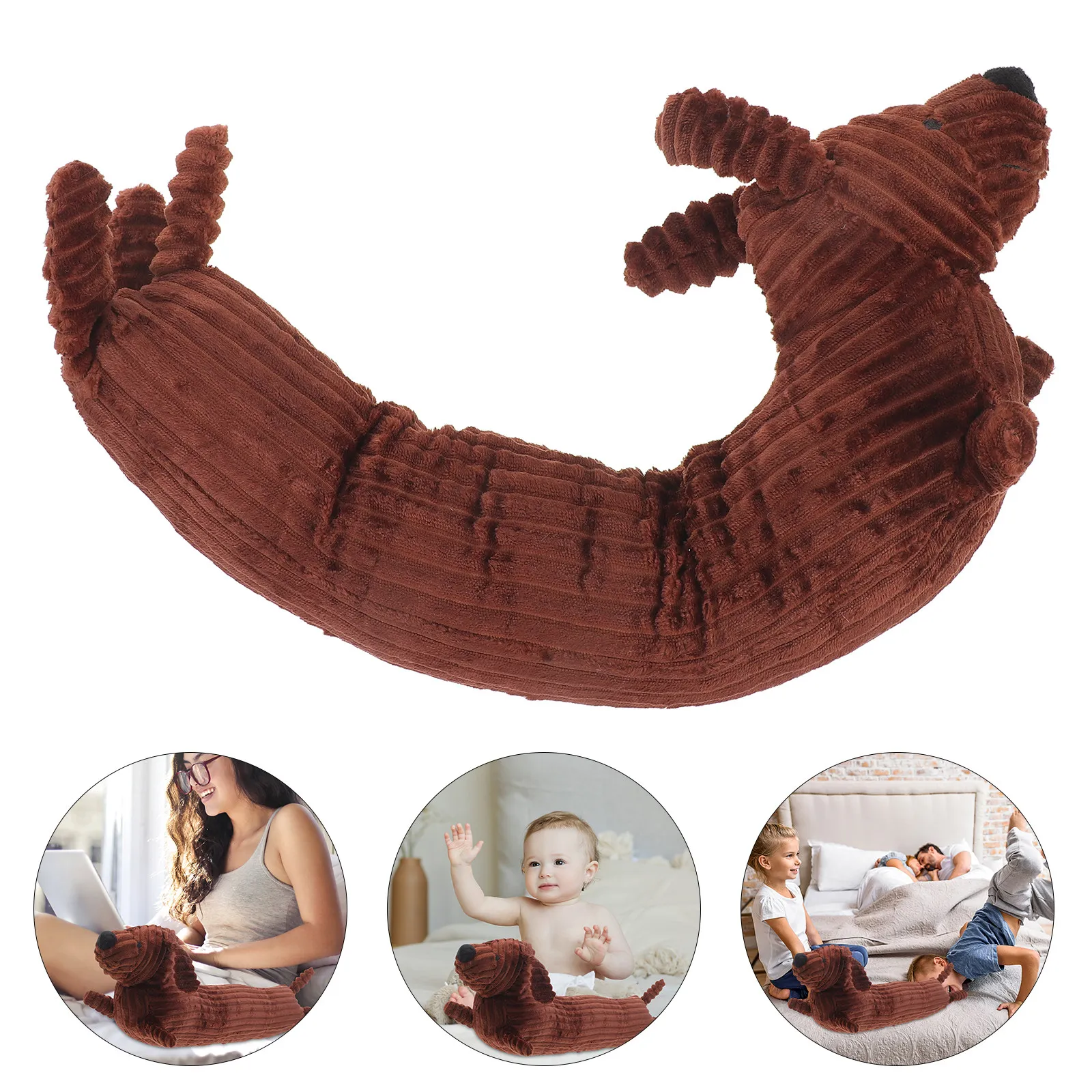 

Adorable Cartoon Dachshund Stuffed Animal Soft PP Cotton Lightweight Dog Decor for Sofa Bed Window Table Porch Home Gift Cute
