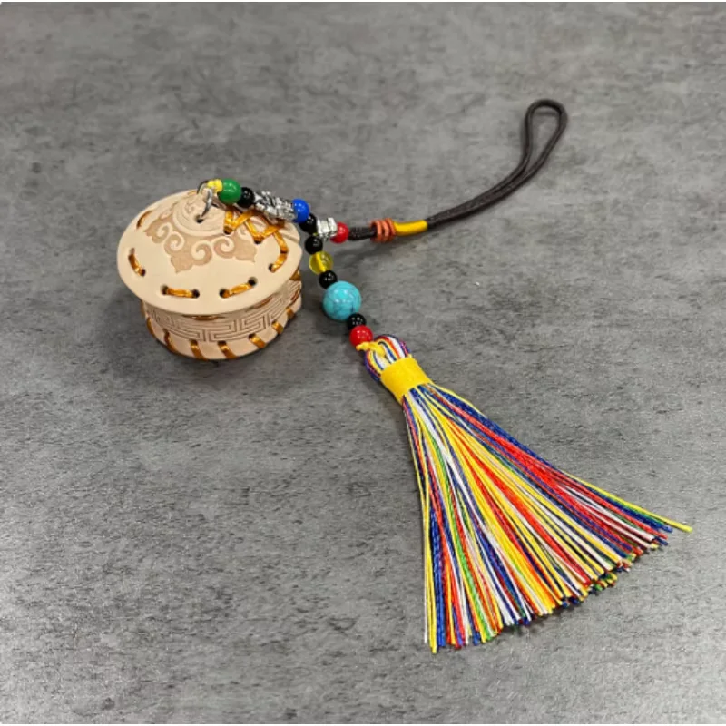 Chinese Lnner Mongolia-Style Handmade Mongolian Yurt Leather Accessories