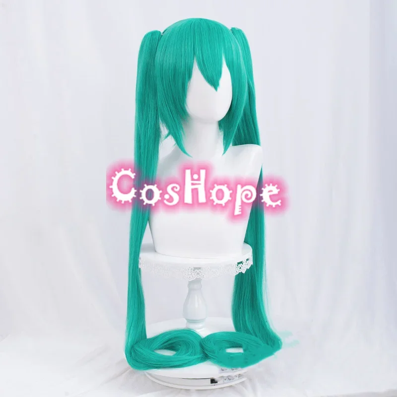 110CM Wig with Double Ponytails Wig for Girls Long Straight Cosplay Wig Synthetic Hair Wig for Halloween