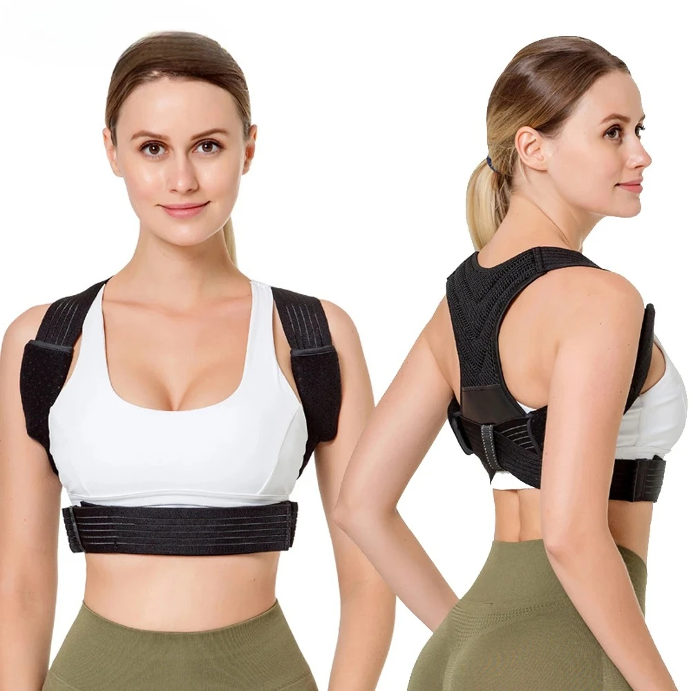 Posture Corrector Breathable Back Straightener, Upper Back Brace Providing Pain Relief From Neck, Shoulder