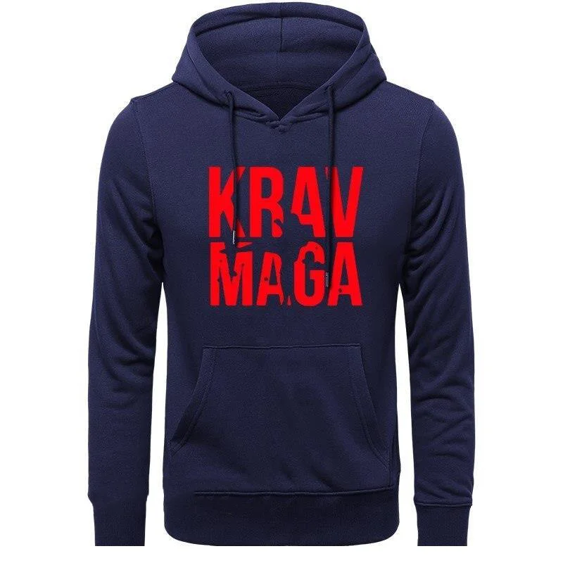 KRAV MAGA Funny Graphic Mens Style Fashion Long Sleeve Camisa Streetwear s Oversized Streetwear Hoodies Sweatshirts