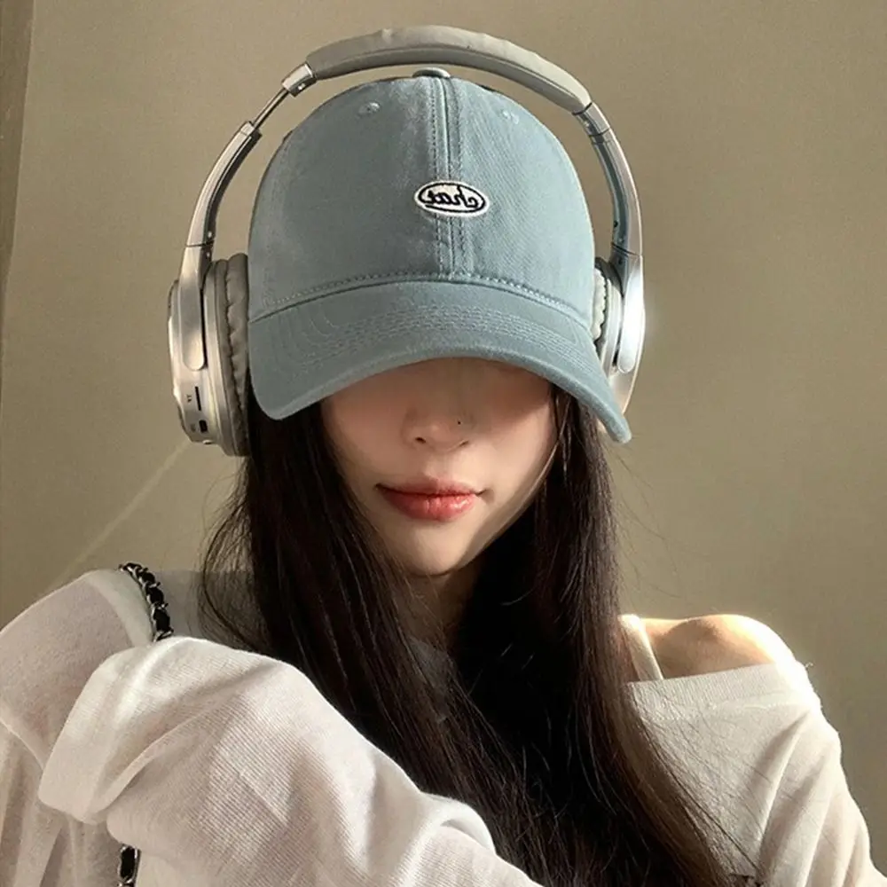 

Fashion Korean Baseball Hat Letter Unisex Peaked Cap Embroidery Visor Snapback Cap Spring Summer