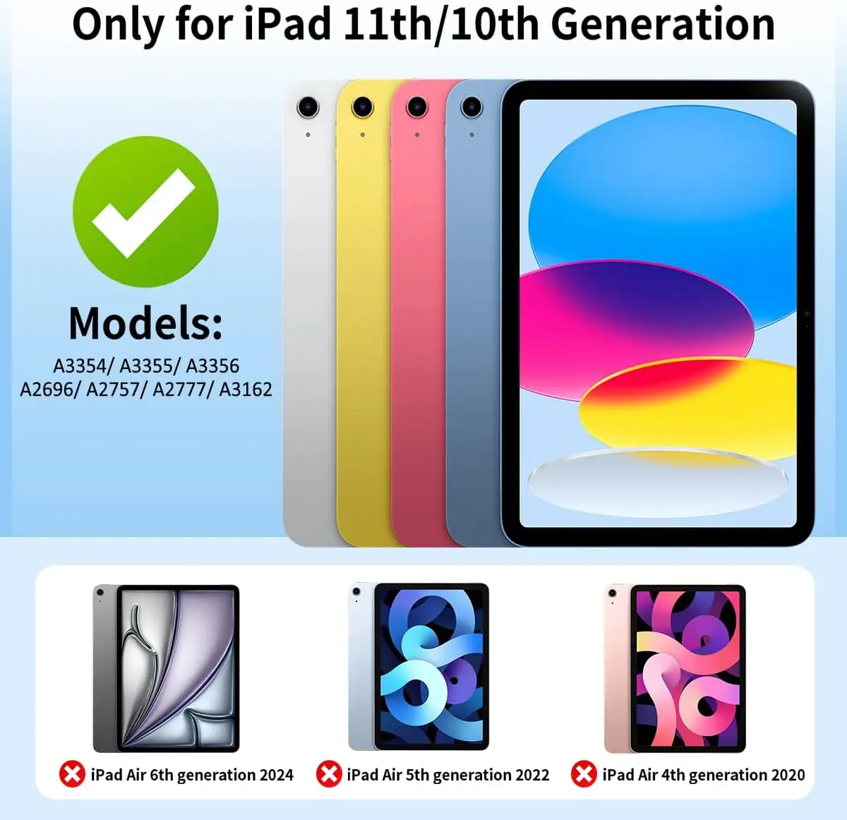 Magnetic Case for iPad (A16) 11 2025 11th Generation /10th Generation 10.9 2022 Tri-fold Stand Flip Cover Soft TPU Back Shell