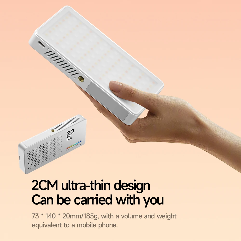 Mini cámara RGB a todo color recargable R9PRO, luz de relleno LED para fotografía, teléfono móvil portátil, Selfie, transmisión en vivo, luz de vídeo