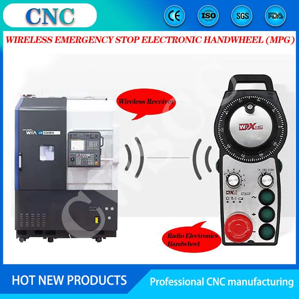 

cnc hand crank pulse generator wireless electronic hand wheel vertical turning gantry milling and boring machine machining cente