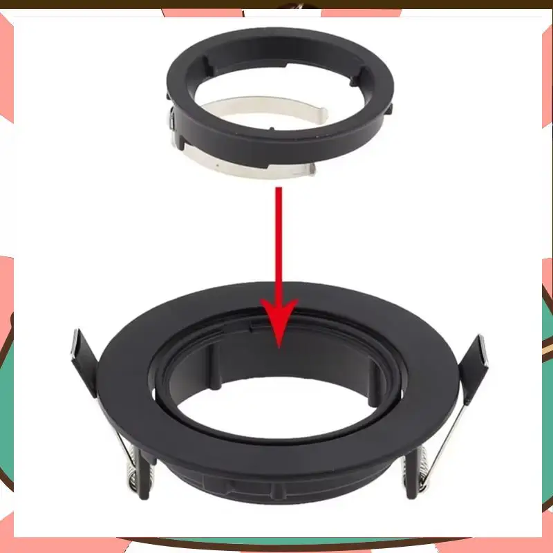 

Recessed Ceiling Light Trim Aluminum Down Light Fixture Ring Trim For Can Lights Home Office Decor Led Spotlight Lamp Cup-[A59T]