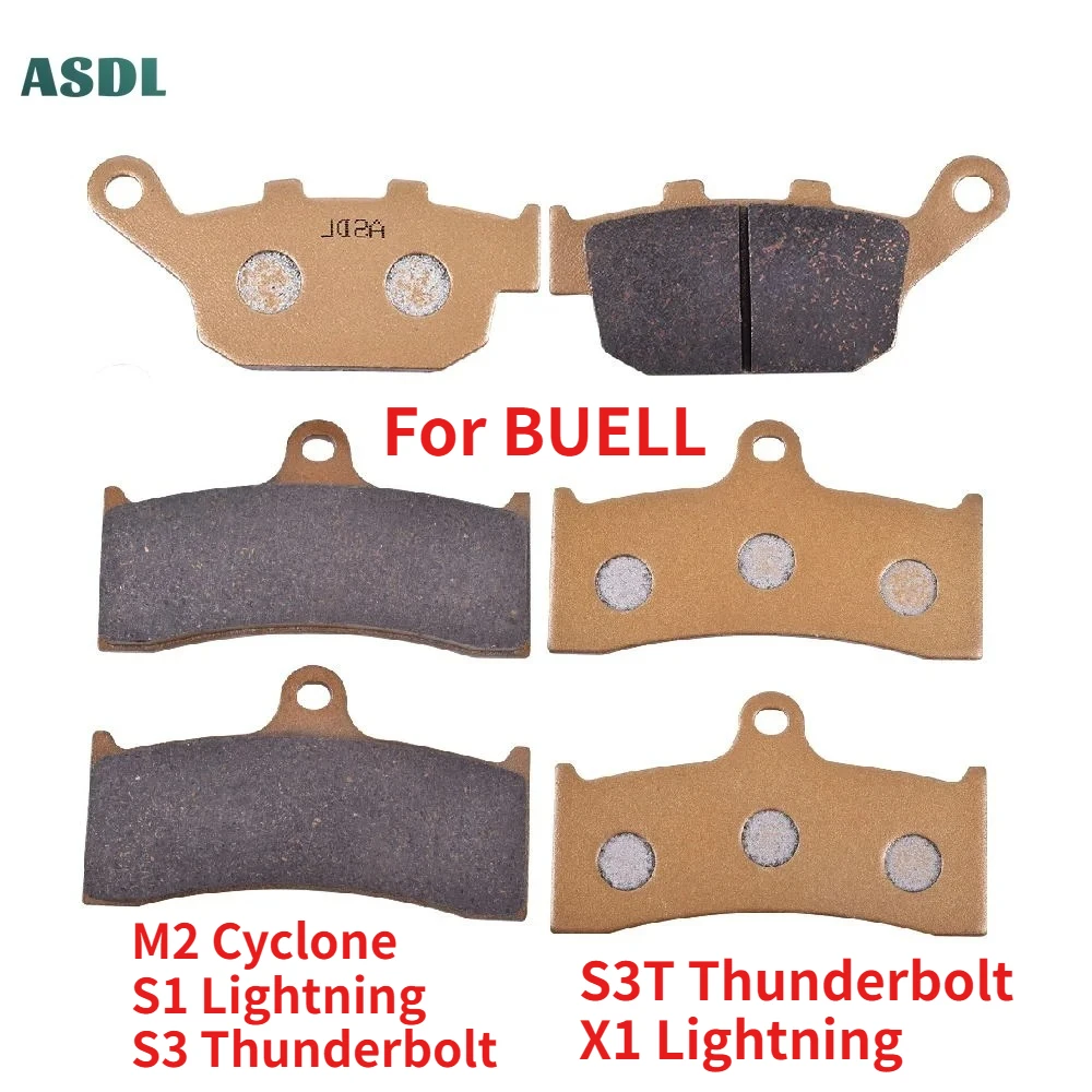 

Motorcycle Front and Rear Brake Pads Disc Ceramic for BUELL S1 X1 Lightning S3 S3T Thunderbolt M2 Cyclone 1998 1999 2000-2005