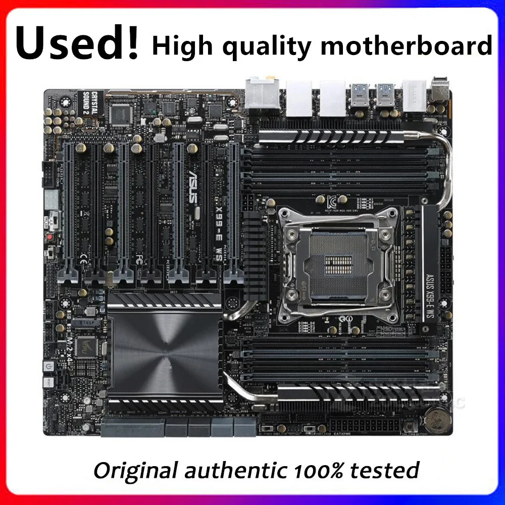 For ASUS X99-E WS Used original For Intel C612 Server Workstation Socket LGA 2011 V3 DDR4 X99 Motherboard