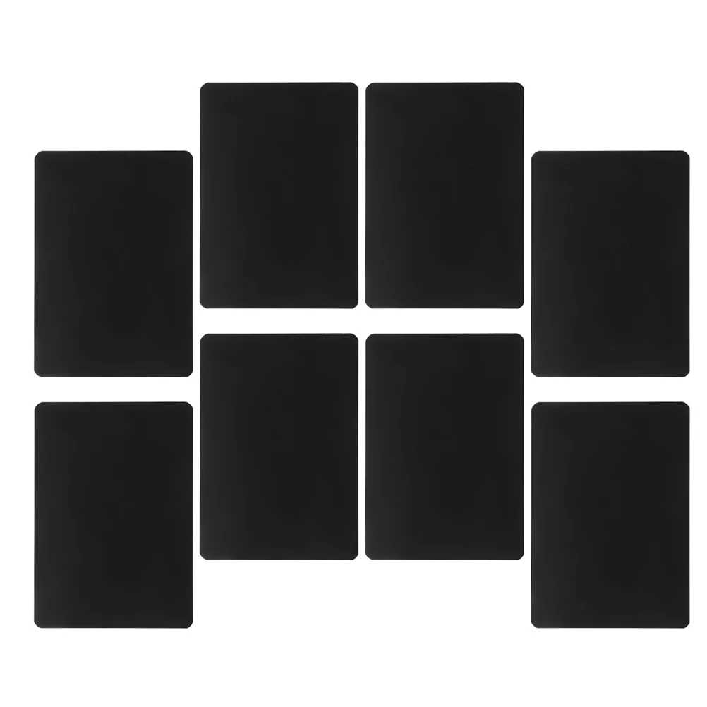 

8Pcs Price Tag Rack Shelf Labels Chalkboard Tags Wire Shelving A6 Black Wear Resistant Supermarket Accessory Display Note