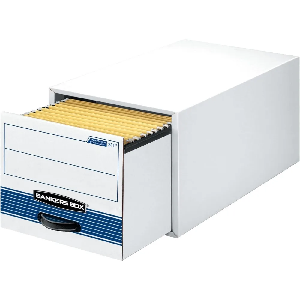

STOR/DRAWER STEEL PLUS Extra Space-Saving Filing Cabinet, Stacks up to 5 High, Legal, 6 Pack (00312) ,