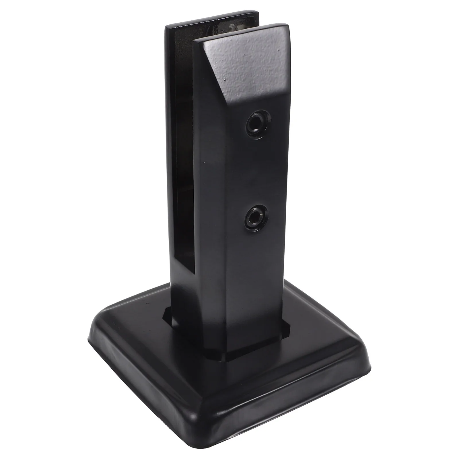 

Glass Clamp Accessories 160mm Premium Matte Black Stair Glass Railing Balcony Floor Mount Tempered Support Column Clamps