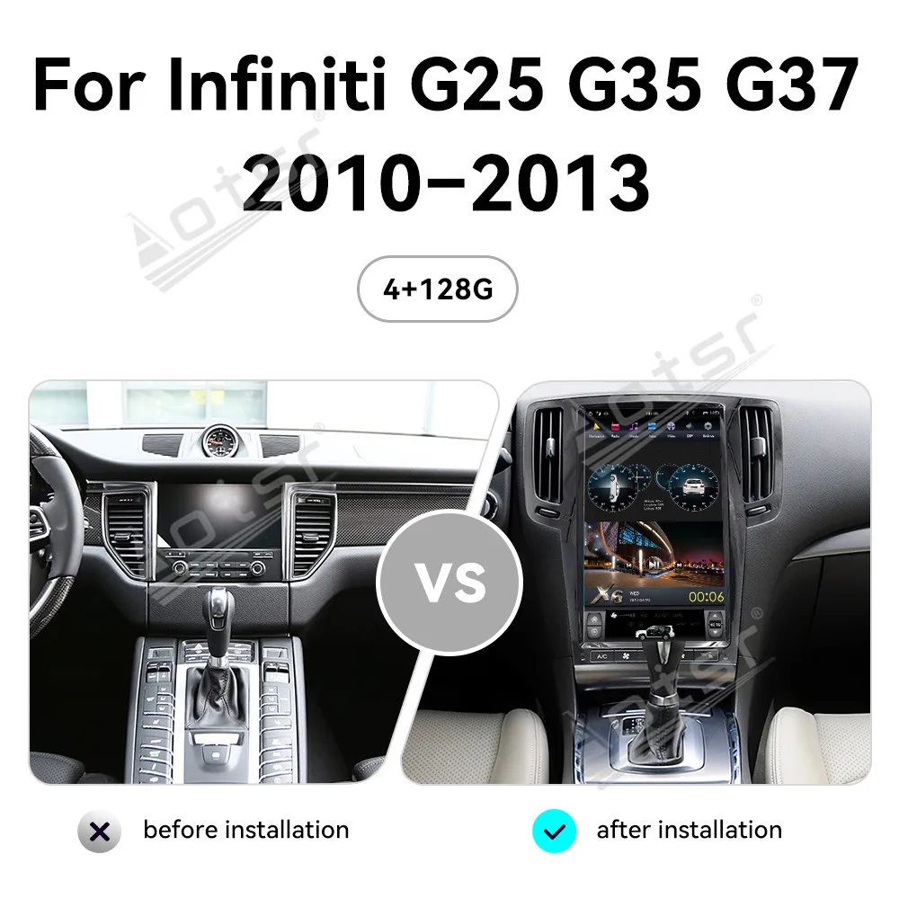 

13.6 Inch Android 13 CarPlay Car Radio For Infiniti G25 G35 G37 2010-2013 Touch Screen Multimedia Player GPS Navigation Headuint