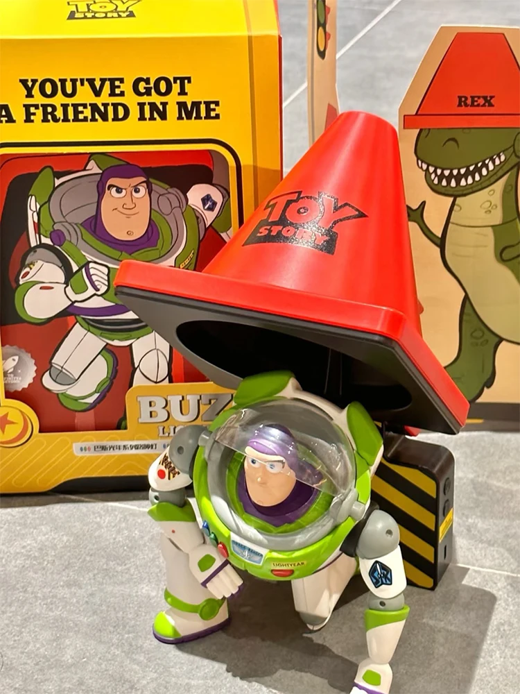 

Disney Buzz Lightyear Roadblock Light Toy Story Series Lighting 5h Long Endurance Ornamnet Collection Toys Friends Gift