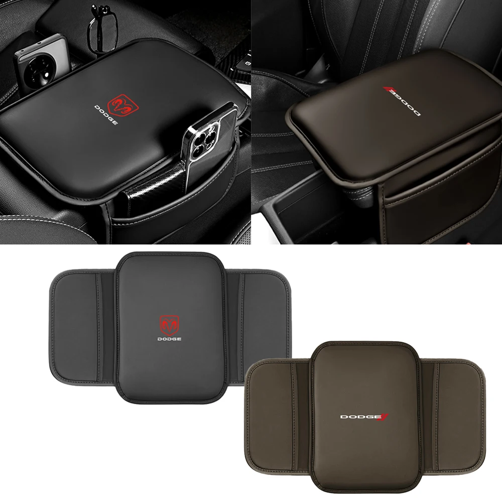 

1Pcs Car Center Console Box Pad Protector Armrest Mat Cover For Dodge Durango Dakota Neon Caliber SXT Nitro Ram1500 Avenger Dart