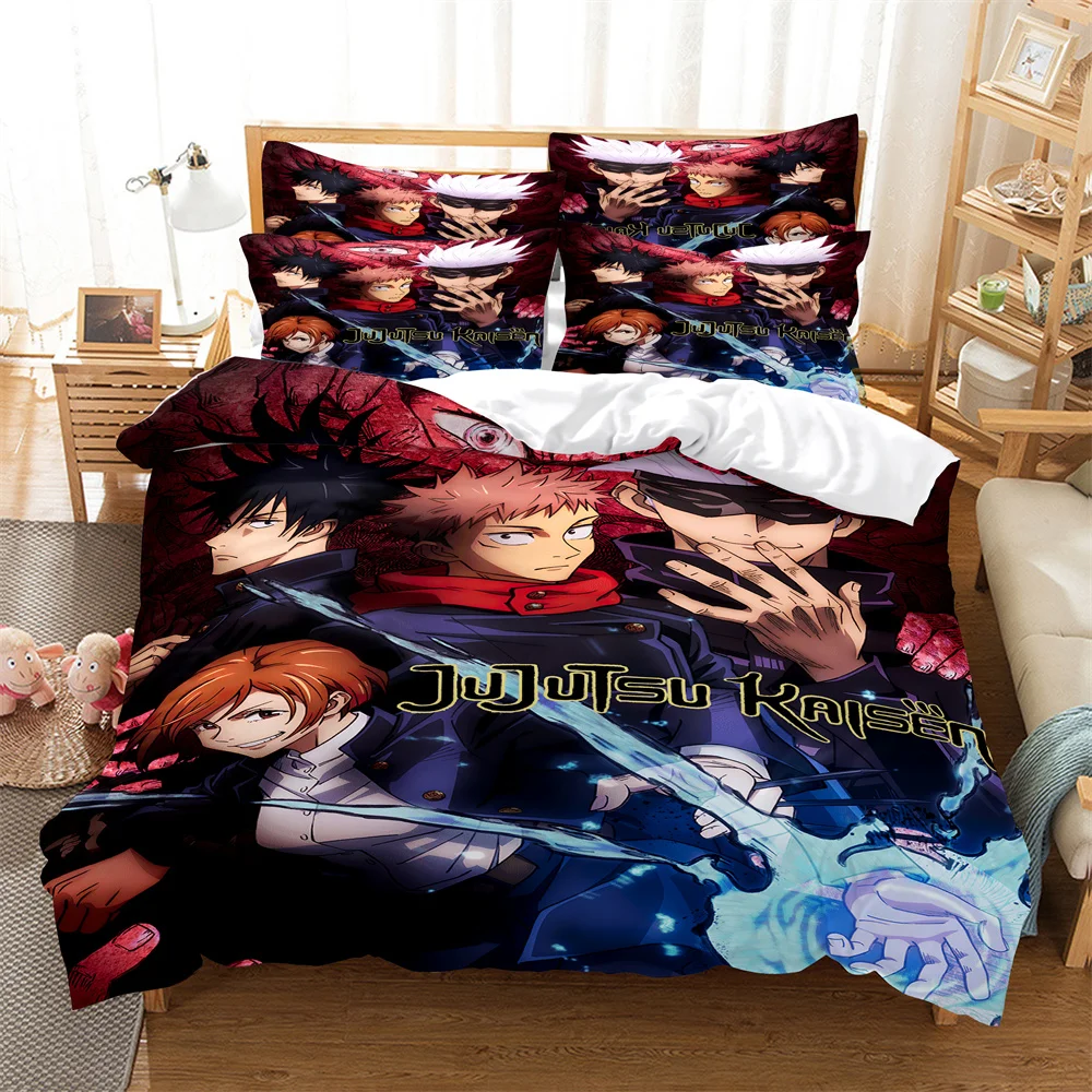 

Anime characters Bedding Set Duvet Cover Set 3d Bedding Digital Printing Bed Linen Queen Size Bedding Set Fashion Design