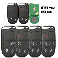 jingyuqin 2/3/4/5 BTN M3N-40821302 434MHZ 4A Chip Smart Remote Control Car Key For Jeep Compass 2017+ RENEGADE 2015+