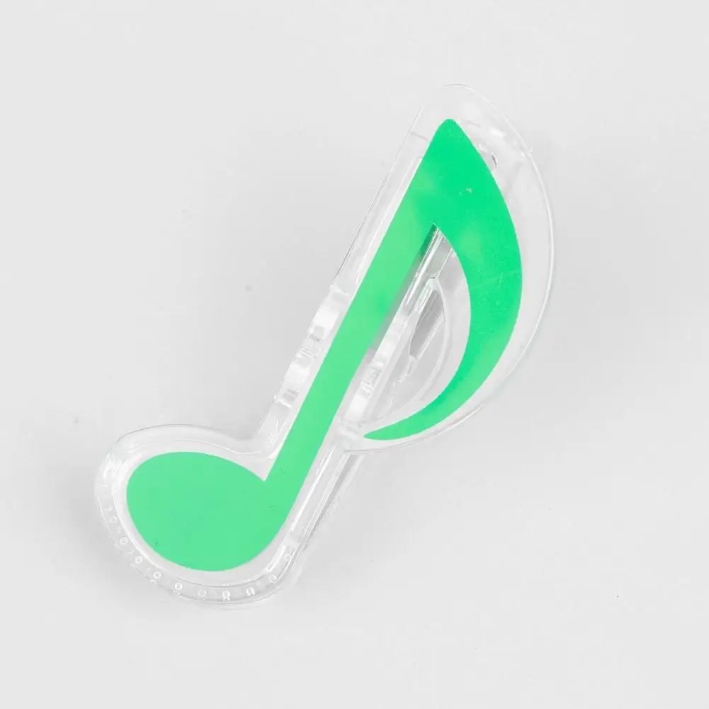 Office File Clip Musical Scale Shape Memo Paper Clip Index Bookmark for Office School Supplies Reusable Hollow Out Portable Note