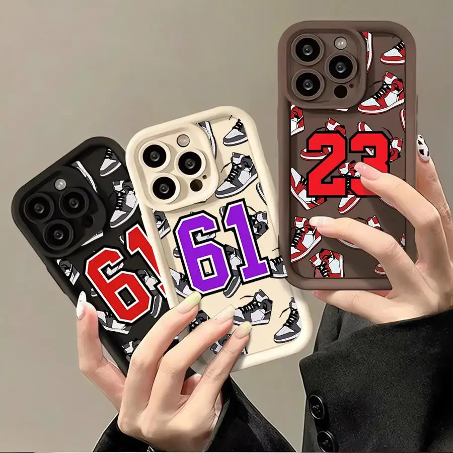 

Персонализированный чехол для телефона с номерами кроссовок для iPhone 14 Pro X 15 16 Plus XR 12 Pro 13 XS Max 11 Pro Max 14 Plus 12 Мягкий чехол