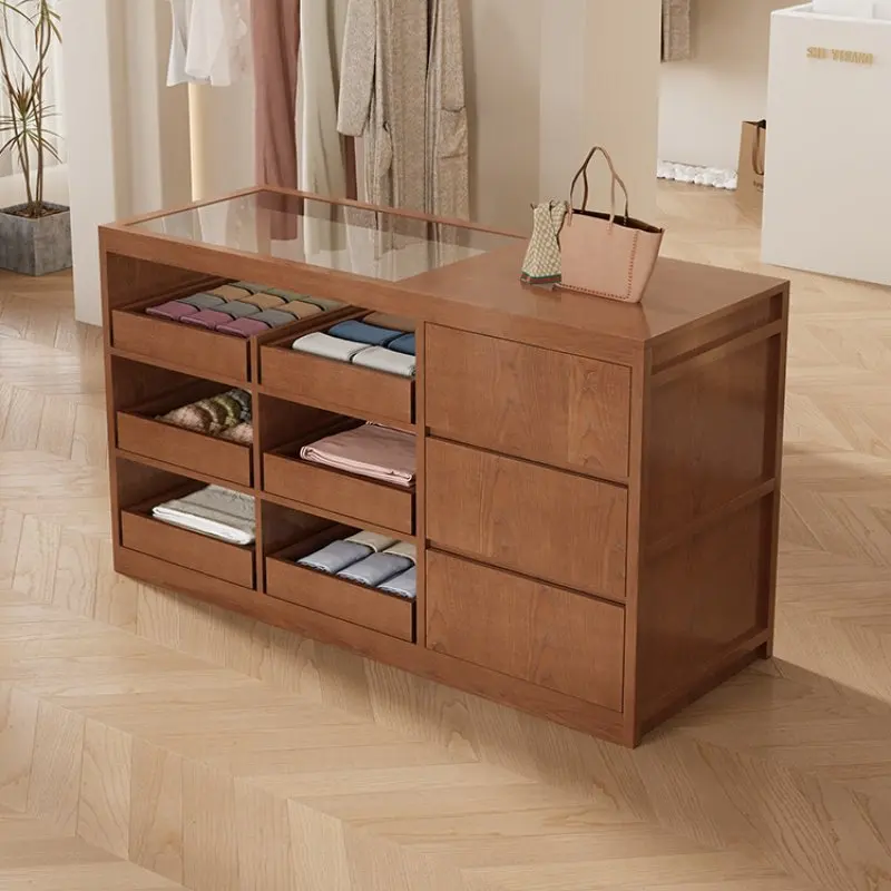 Clothing store Simple bar checkout page Counter Store display cabinet Integrated front desk Reception desk