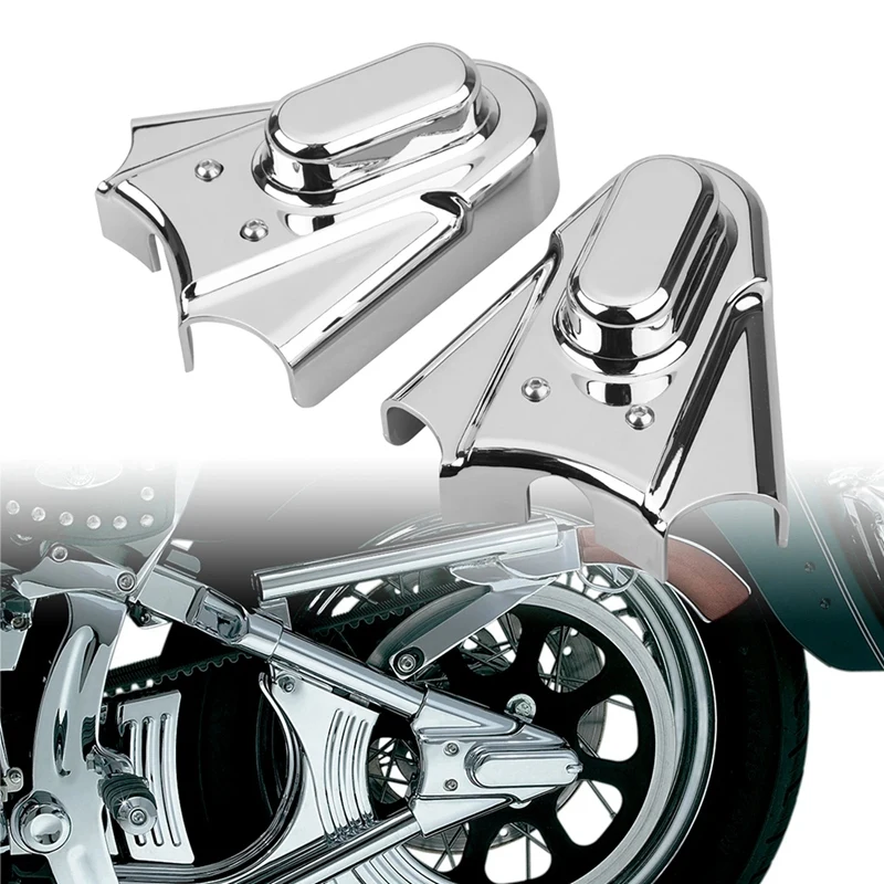 Motorcycle Bar Shield Rear Axle Cover Parts For  Softail Bad Boy Night Train Standard EFI FXSTI Chrome Rear Swingarm Cap