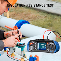 RCD PFG, PSC Testing, Multifunction Electrical Safety Installation Tester Insulation, Low OHM, Continuity, LOOP Resistance