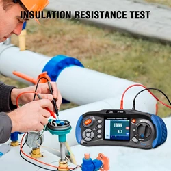 RCD PFG, PSC Testing, Multifunction Electrical Safety Installation Tester Insulation, Low OHM, Continuity, LOOP Resistance