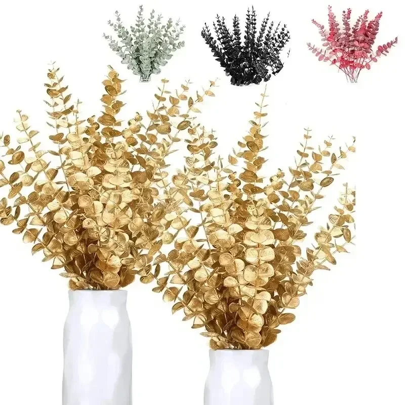 

20pcs Eucalyptus Stems Artificial Eucalyptus Leaves for Home Flowers Bouquet Centerpiece Wedding Decoration Christmas Decor