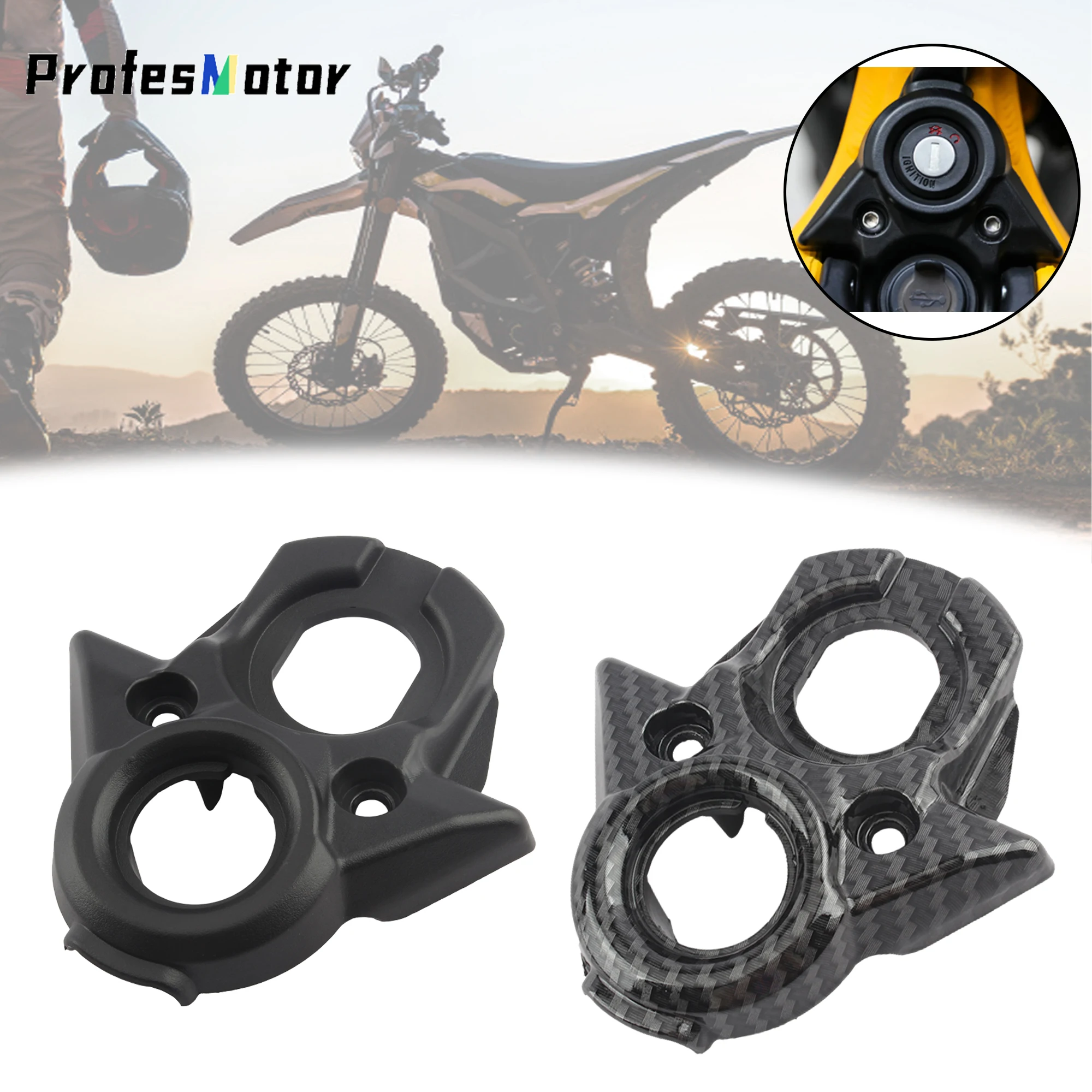 

For Surron Light Bee X E-Bike Central Control Decoration Decorative Cover Protection Carbon Fiber Motocross Equipments Parts