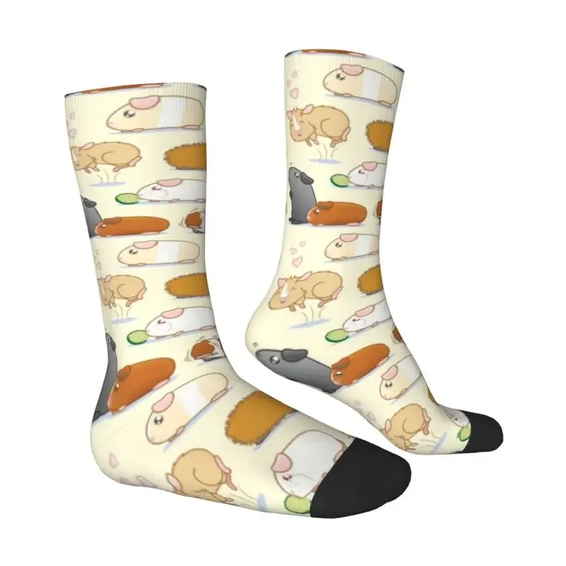 Fashion Guinea Pig Parade Men Women Crew Socks Unisex Cool Animal Spring Summer Autumn Winter Male Dress Sock