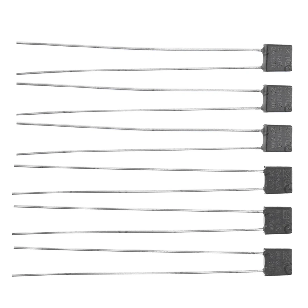 10PCS 92 95 105 110 115 120 Black Square Fan Motor 2A 250V Thermal fuse LED Fues 145 150 degree Temperature Switches 125 130 135