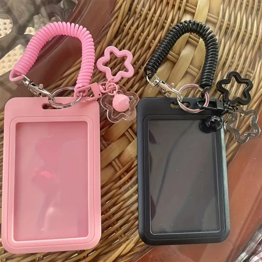 Clear Acrylic Kpop Photocard Holder Credit ID Card Protective Case Photo Display Holder Bag Pendant Keychain