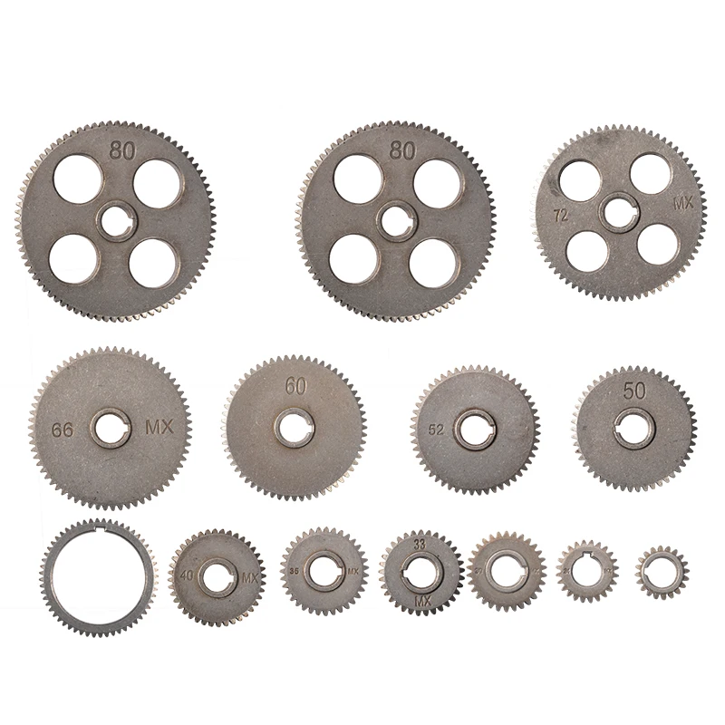 14Pcs Metal Gear Set for WM210V CTC210 JY210V Mini Lathe – Powder Metallurgy Gears Kit High Precision Durable